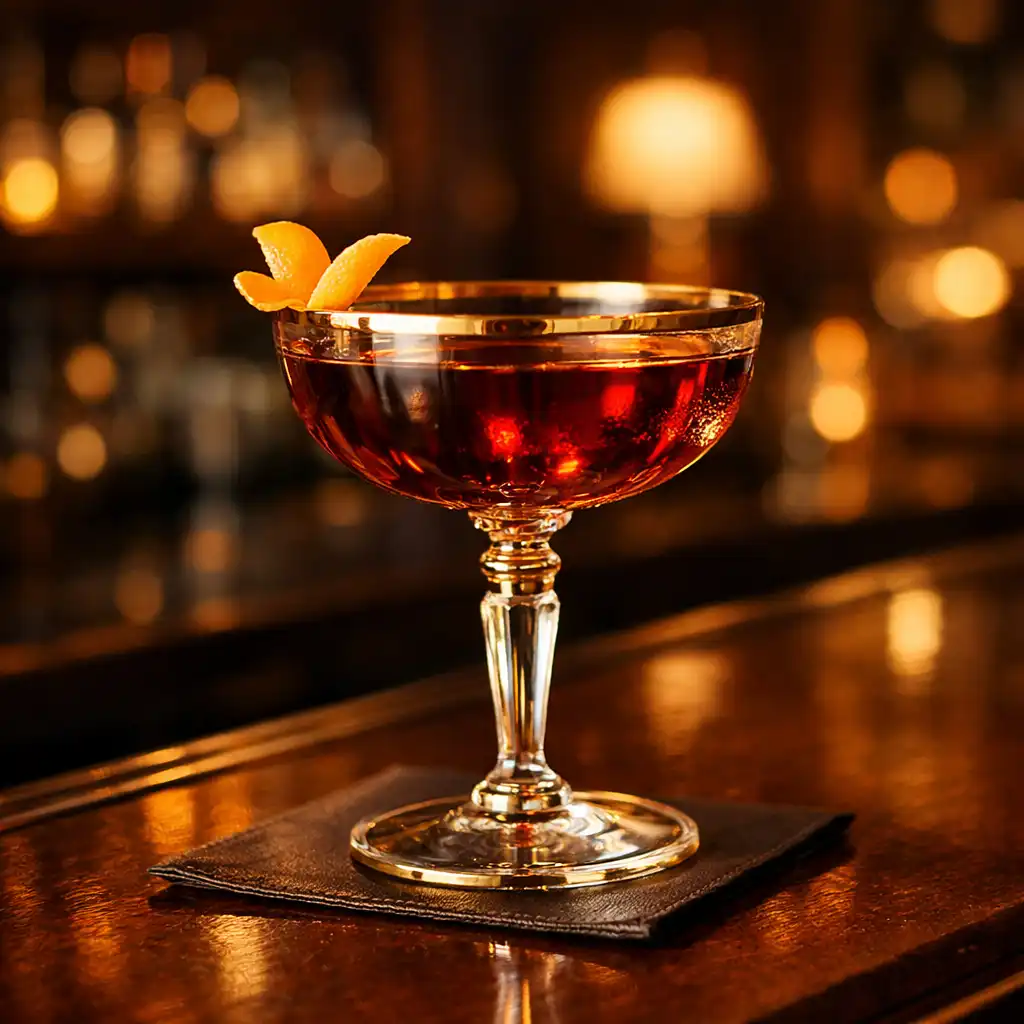 Cocktail élégant sur bar
