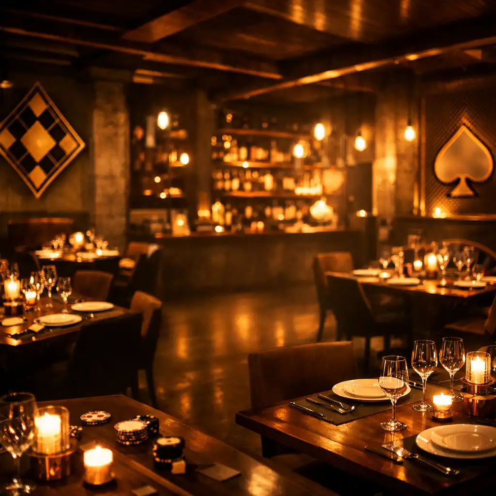 Restaurant loft Coin Provence ambiance nocturne