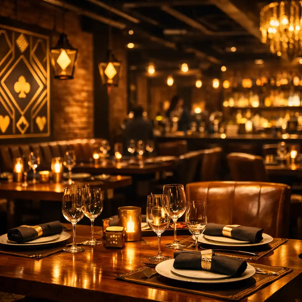 Restaurant Coin Provence ambiance loft en soirée
